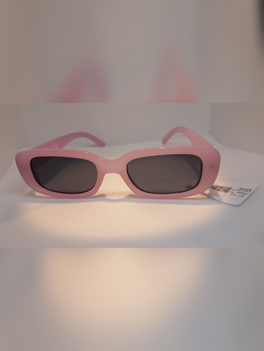 Y2K Pink Retro Rectangle Sunglasses